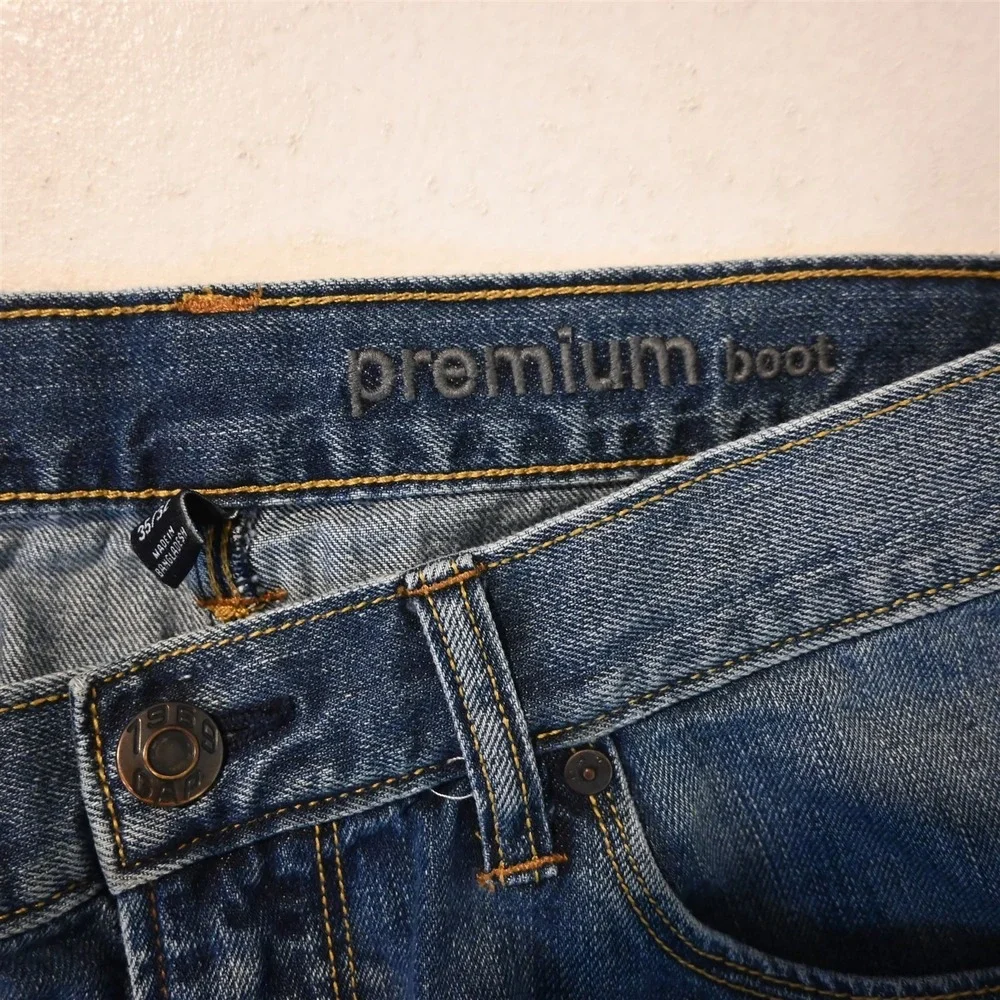 Levi's 32x32 501 Straight‎ Button Fly Dark Rinse Denim Mens Jeans